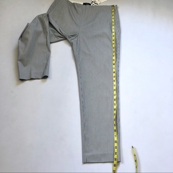 THEORY TREECA STRIPE CROP PANTS Size 6 - Picture 8 of 13